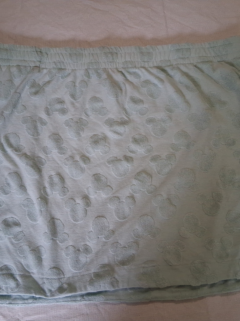 Disney Mickey Mouse Raised Embossed All Over Pattern Mint Green Size XL Skirt
